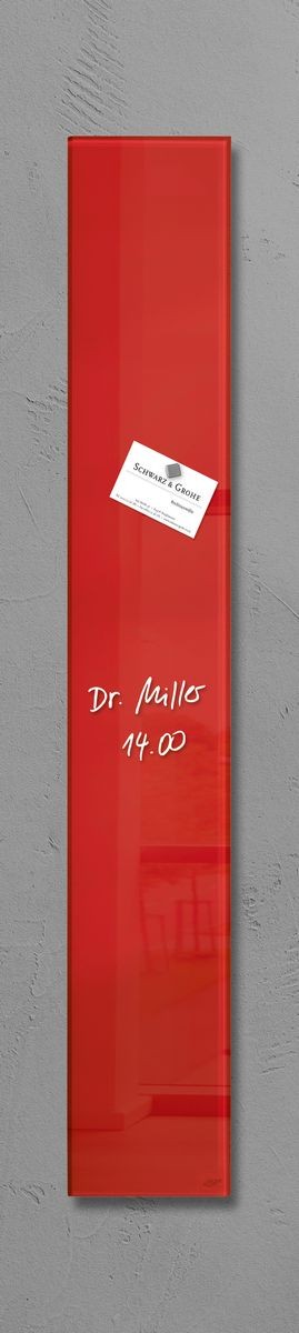 VISCOM Glas-Magnettafel - 100 X 150 Cm In Reinem Weiß - Rahmenlose Magnetwand - Memoboard Magnetisch, Beschreibbar & Trocken Abwischbar - Inkl. Magnete, Stift, Tafellöscher
