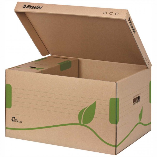 Karton Esselte 623916 Archiv Box ECO naturbraun 80 mm Karton Esselte 623916 Archiv Box ECO naturbraun 80 mm