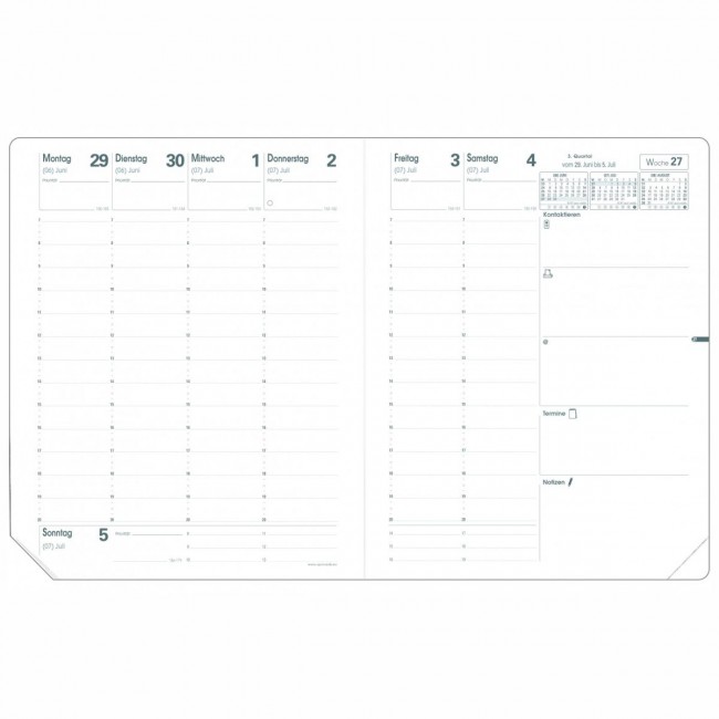 QUO VADIS Buchkalender PRE 777 Impala 21x27cm schwarz 2020